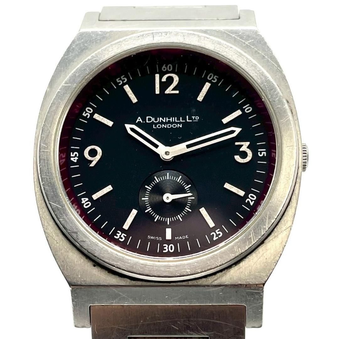 Alfred Dunhill Small Seconds Quartz Watch Silver Stainless Steel Authentic
