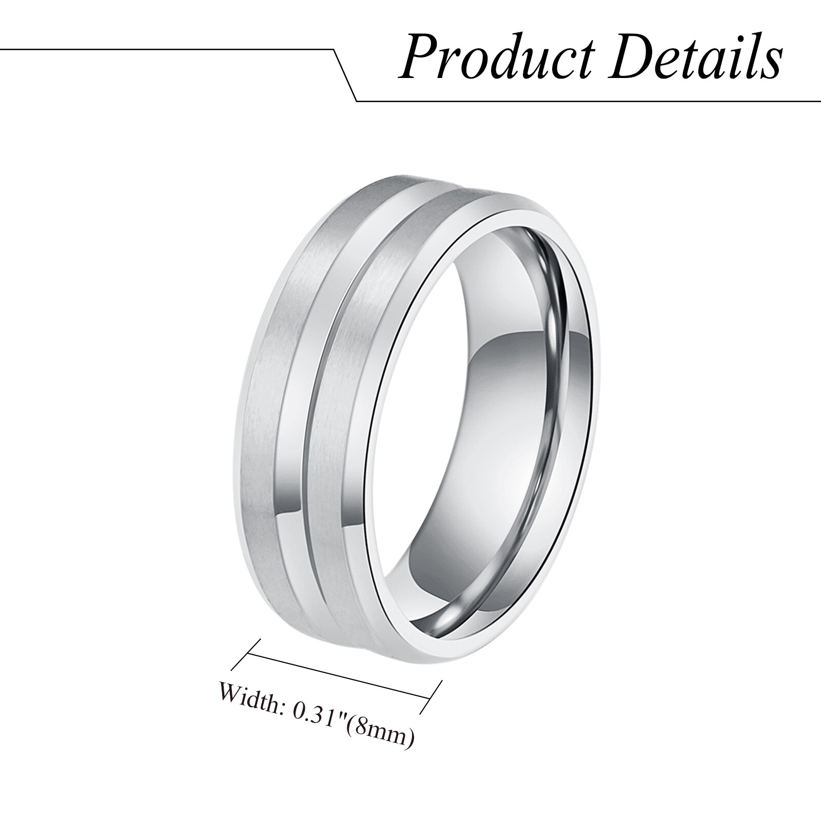 His Hers Simple Vintage CZ Eternity Ring Band Set Couple Matching Promise Rings