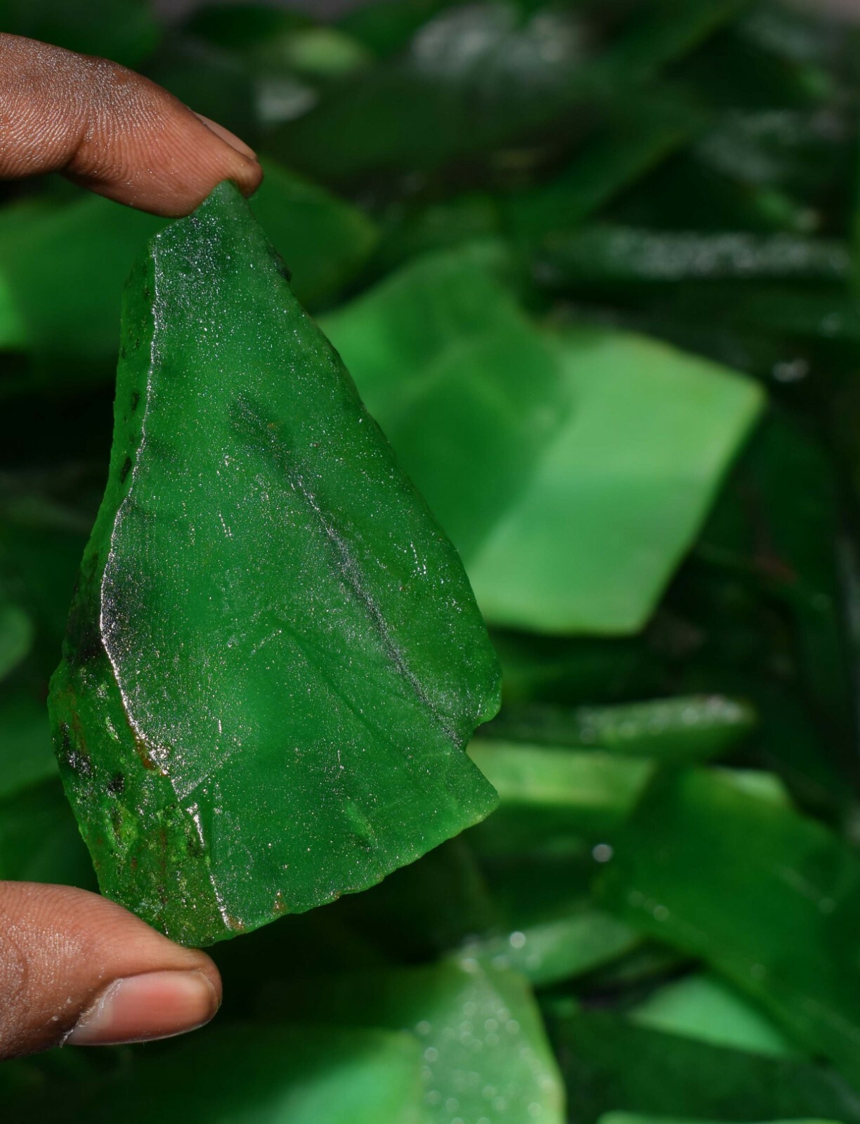 Natural 5000 Ct Colombian Emerald Gemstone Slab Rough Lot US Seller