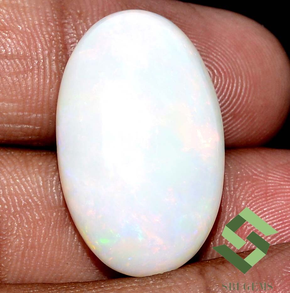 27×17 mm Natural Ethiopian Opal Oval Cabochon 22.50 CTS Multi Fire Loose Gems