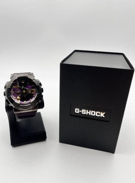 G-Shock GM-110CL-6AJF Purple Black Watch Resin Stainless From Japan