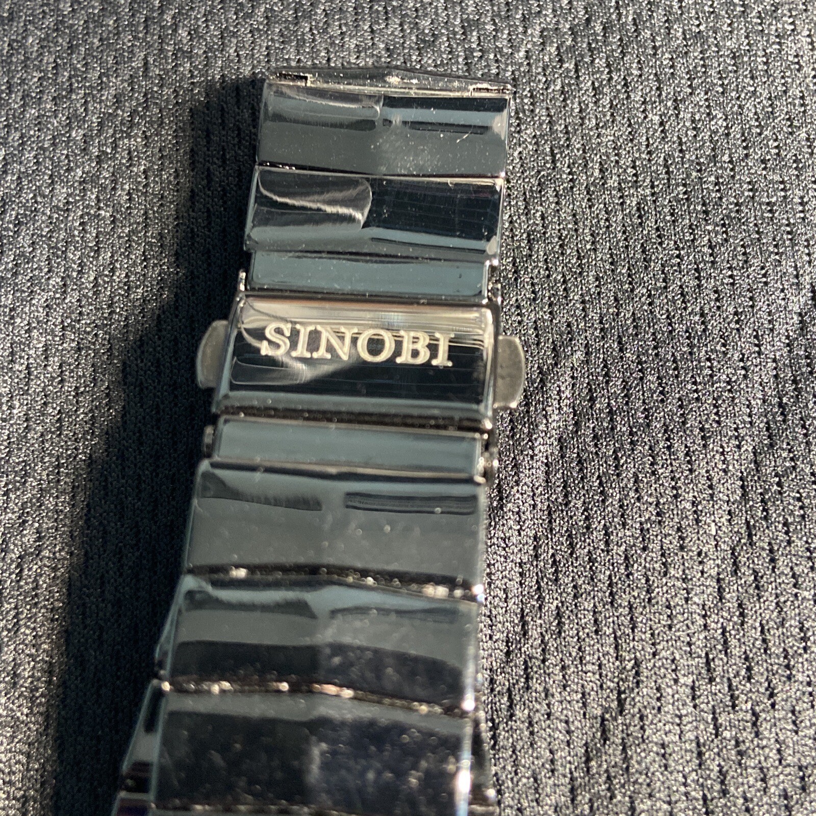 Sinobi Vtg 1996 Modernist Dial Watch Stainless Steel S919G Works