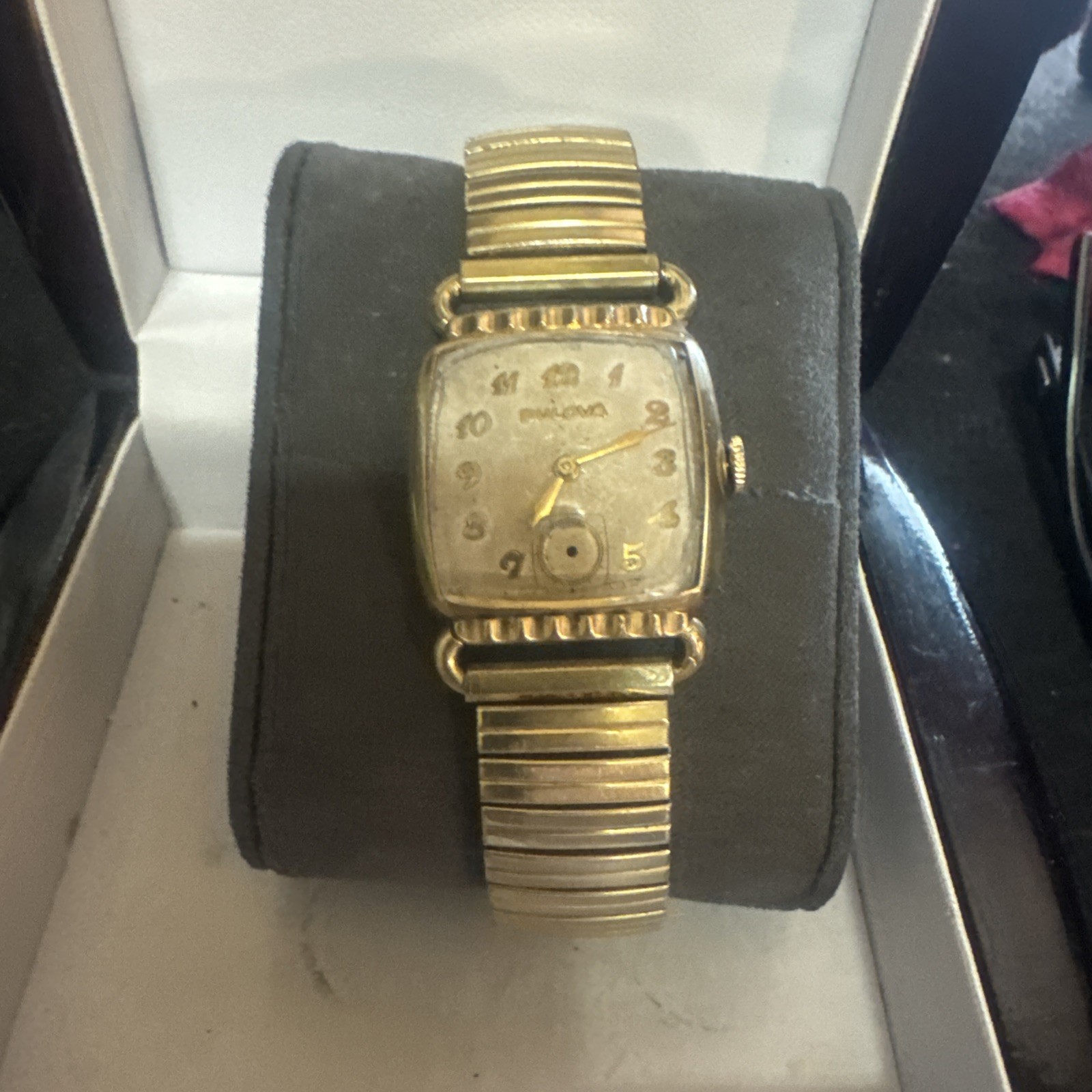 10BC Bulova Director 15 Jewel Men’s Manual Wind Runs 10 K RGP L0 1950