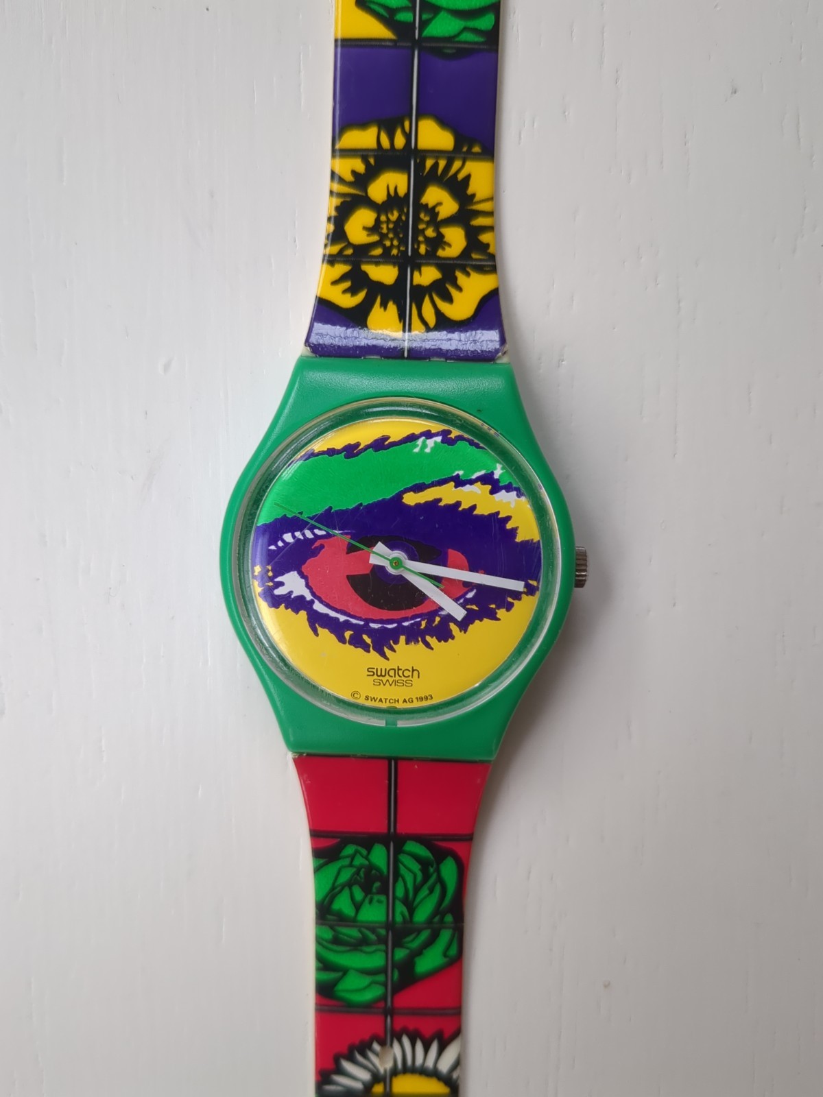 Vintage Swatch Watch 1994 Swatch Originals Gent “Mouse Rap” (Reference: GG128)