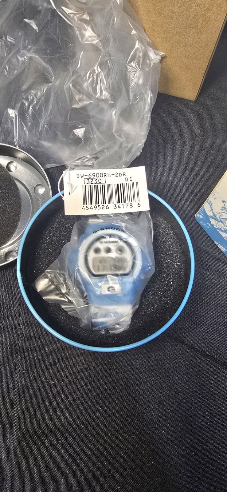 G-SHOCK DW-6900RH-2JR Digital Watch Rui Hachimura Signature Blue