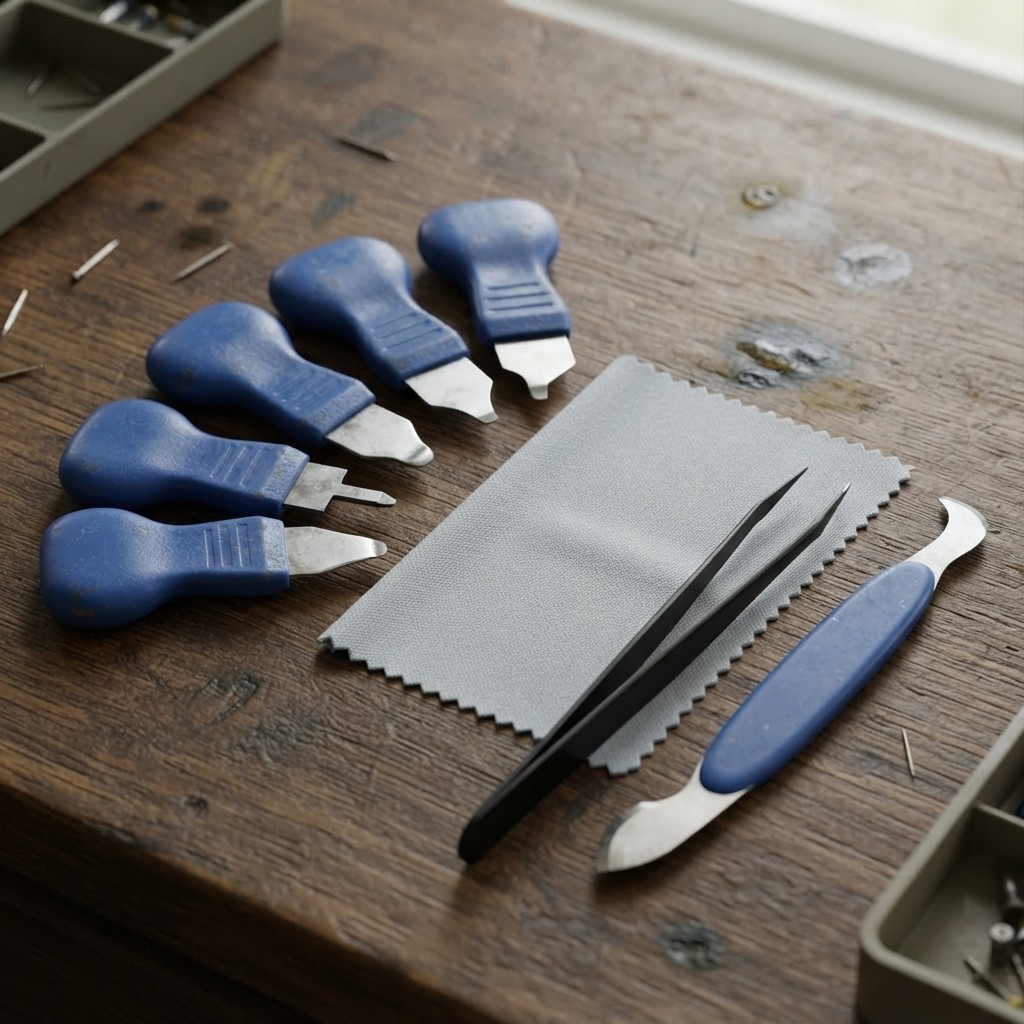 Compact 8-Pcs Watch Back Opener Set for Efficient Home and Professional Repairs