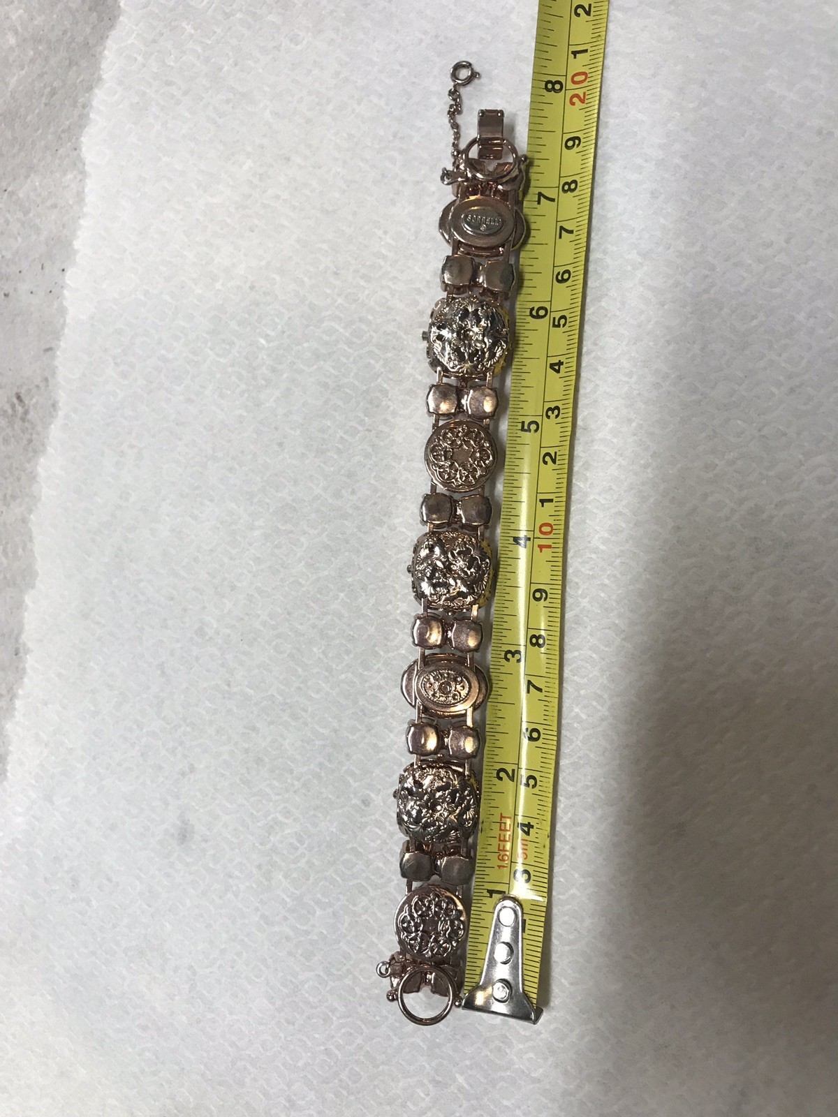 Sorrelli Swarovski Crystal Rose Gold-tone Neutral Blush Bracelet One-of-a-kind!