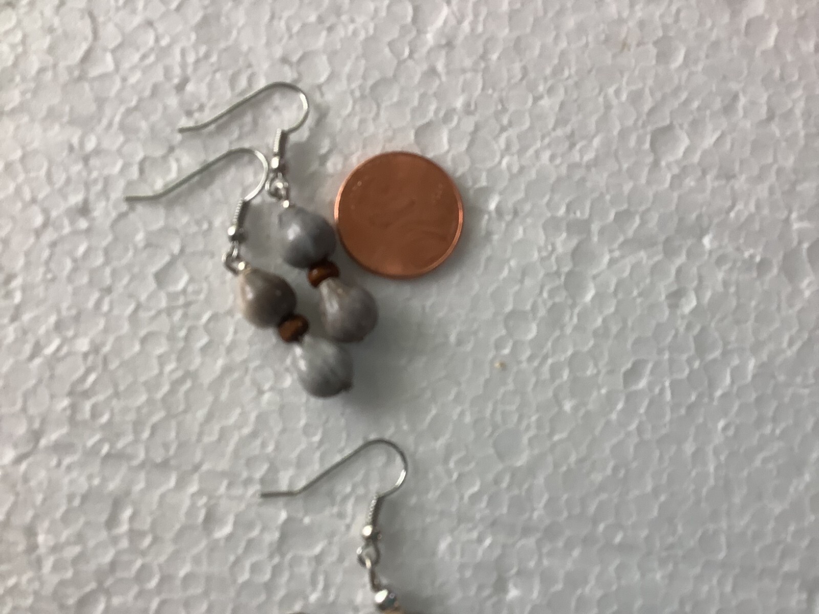 NEW Job’s Trail of Tears Seed Earrings Beautiful Shades of grays light to dark.