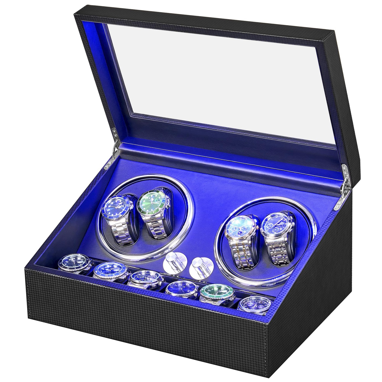 ANWBROAD Watch Winder for Automatic 35.4 cm x 19.9 x 25.5 cm, black
