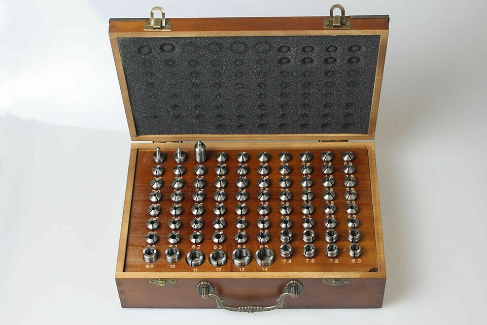 80pcs Spring Collets Kits Fits 8.0mm Boley Watchmaker Lathe