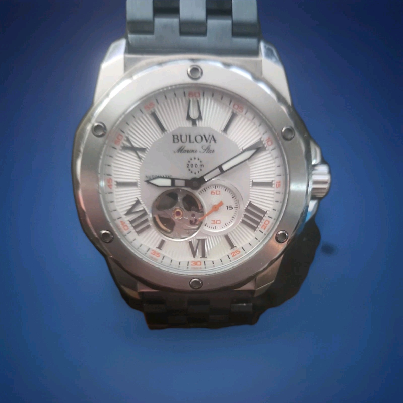 Bulova 98A226 Marine Star Automatic Watch 44 BUNDLE $600 Value