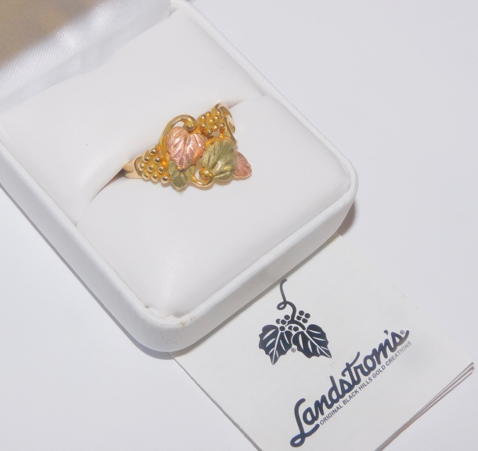 Black Hills Gold 10k Landstrom’s Multiple Leaf Ring Size 9 1/2