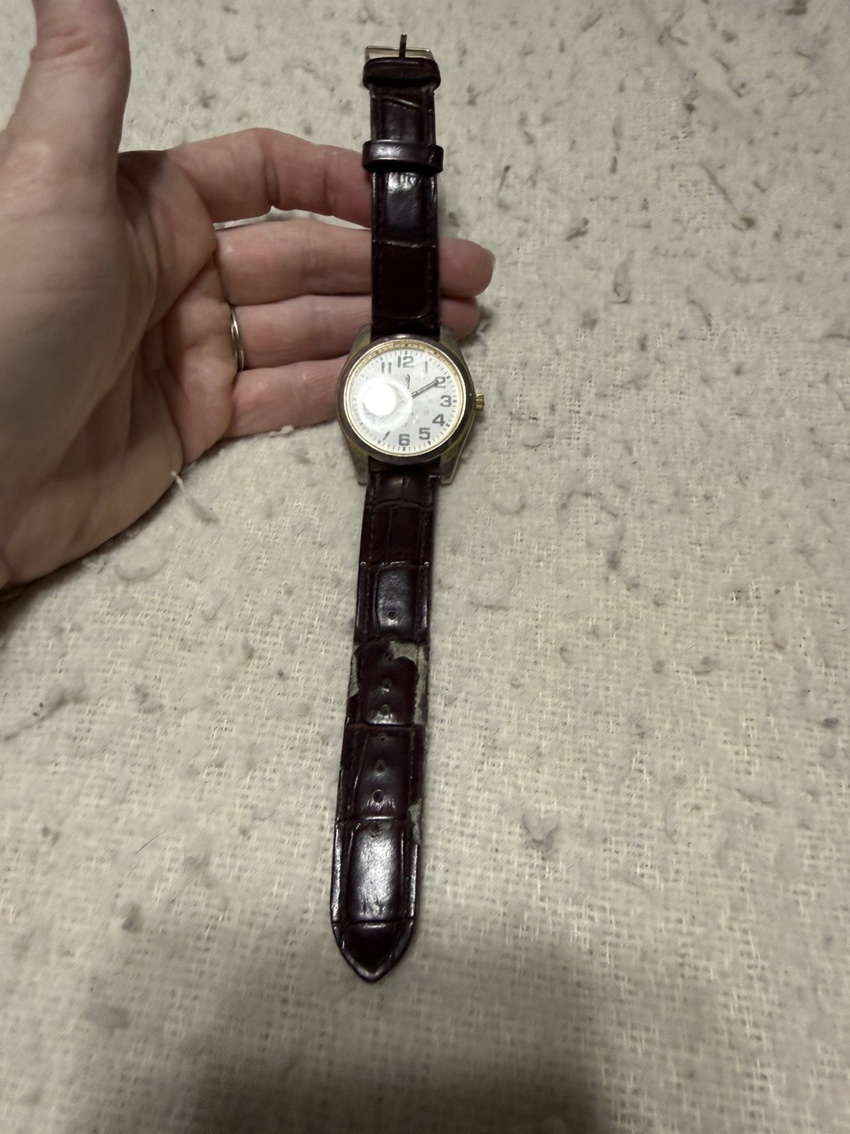 vintage Accutime Watch Corp men quartz watch 24-hour military dial idk if works