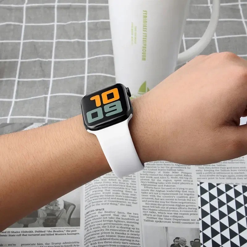 For Apple Watch Silicone Band Strap Series SE 1 2 3 4 5 6 7 Sports 38/40/42/44mm