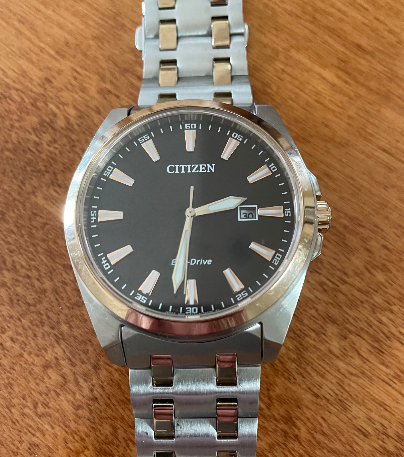 Citizen Men’s Eco-Drive Corso Two-Tone Sapphire 41mm Steel Watch BM7536-53X