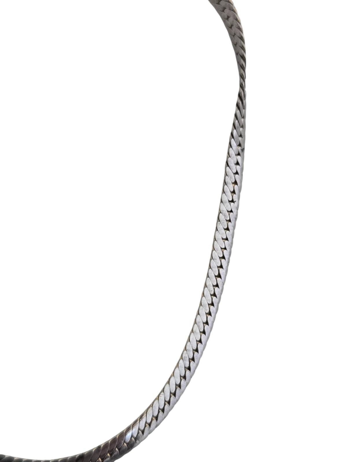 Vintage Korea Silver Tone Chain 7.5″ Bracelet