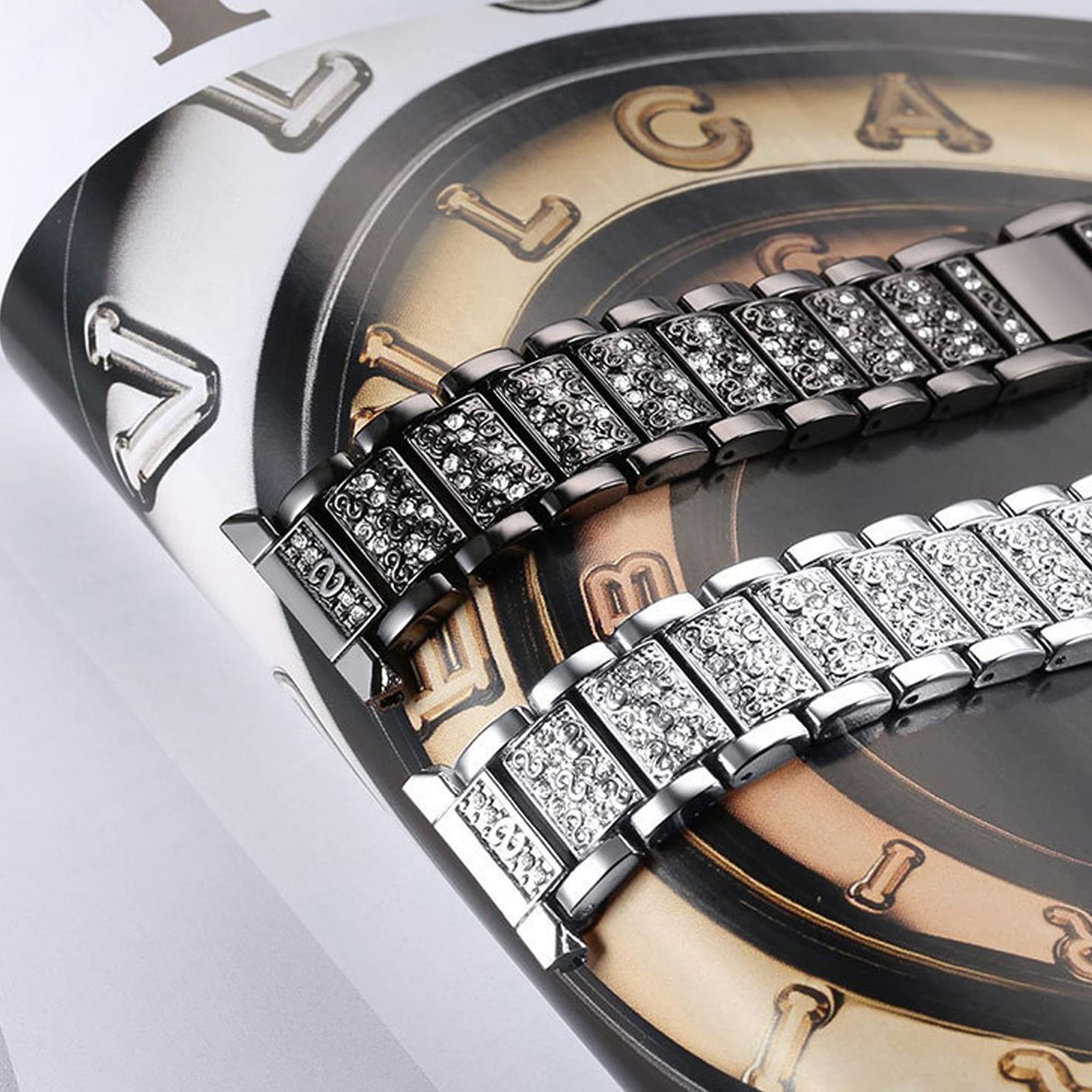 Compatible with Moto Watch 120 Bands, 18mm, 20mm, 22mm 18mm size band, Silver