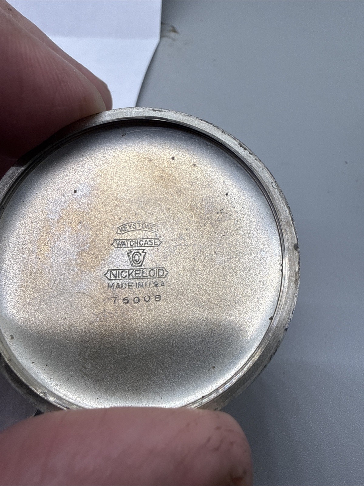 1919 Elgin Grade 291 Sz.16s 7 Jewels Keystone Nickel Case Fully Functional