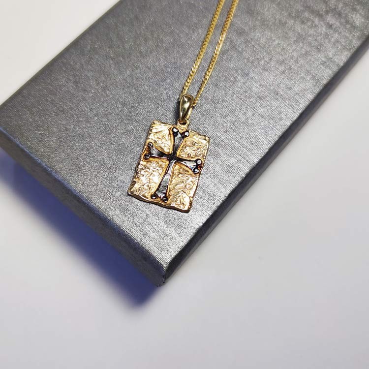 Cross Pendant Handmade 925 Silver Gothic Jewelry Birthday Gift