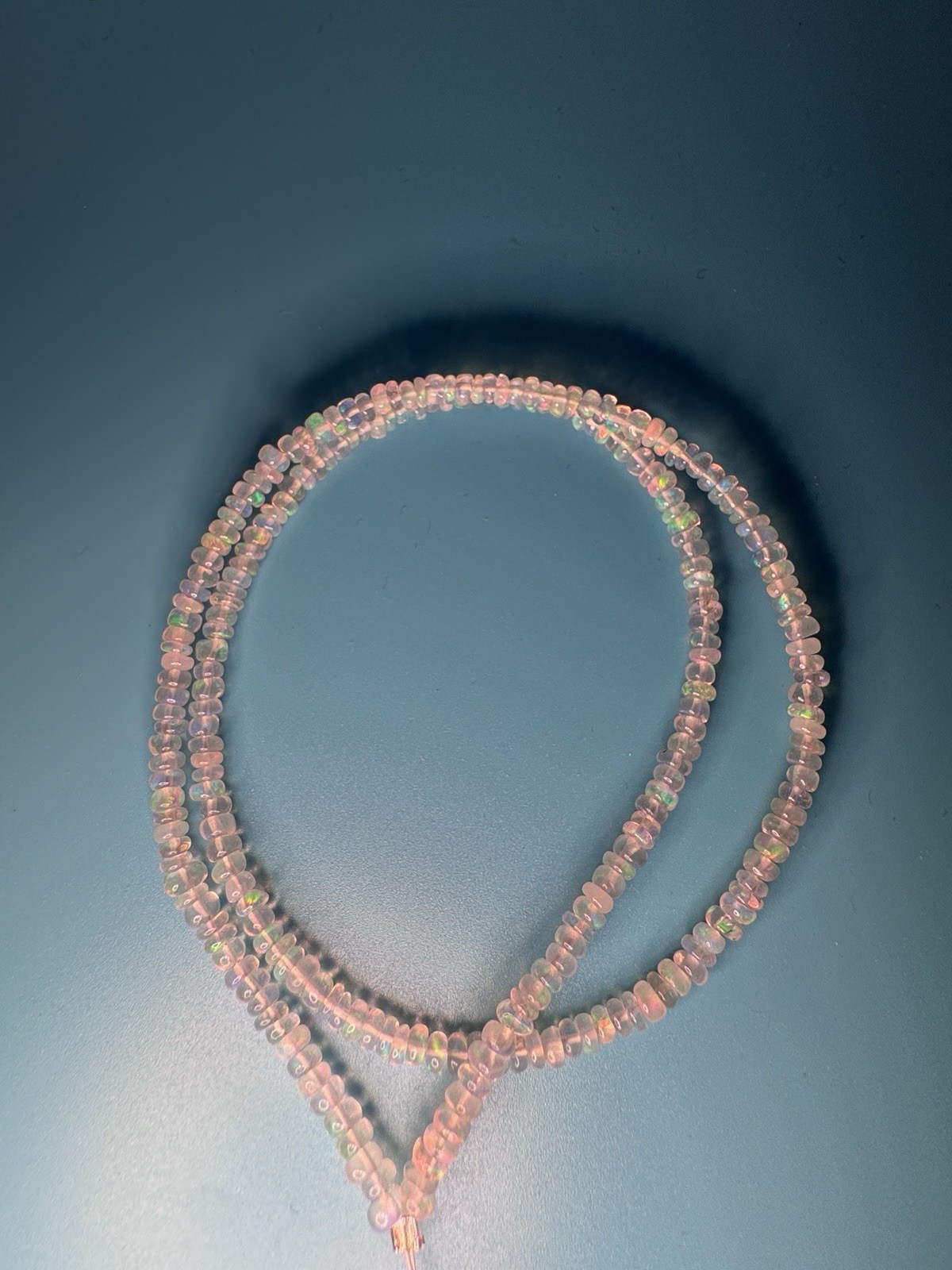 3.5 mm Ethiopia opal roundel Heishi 15in