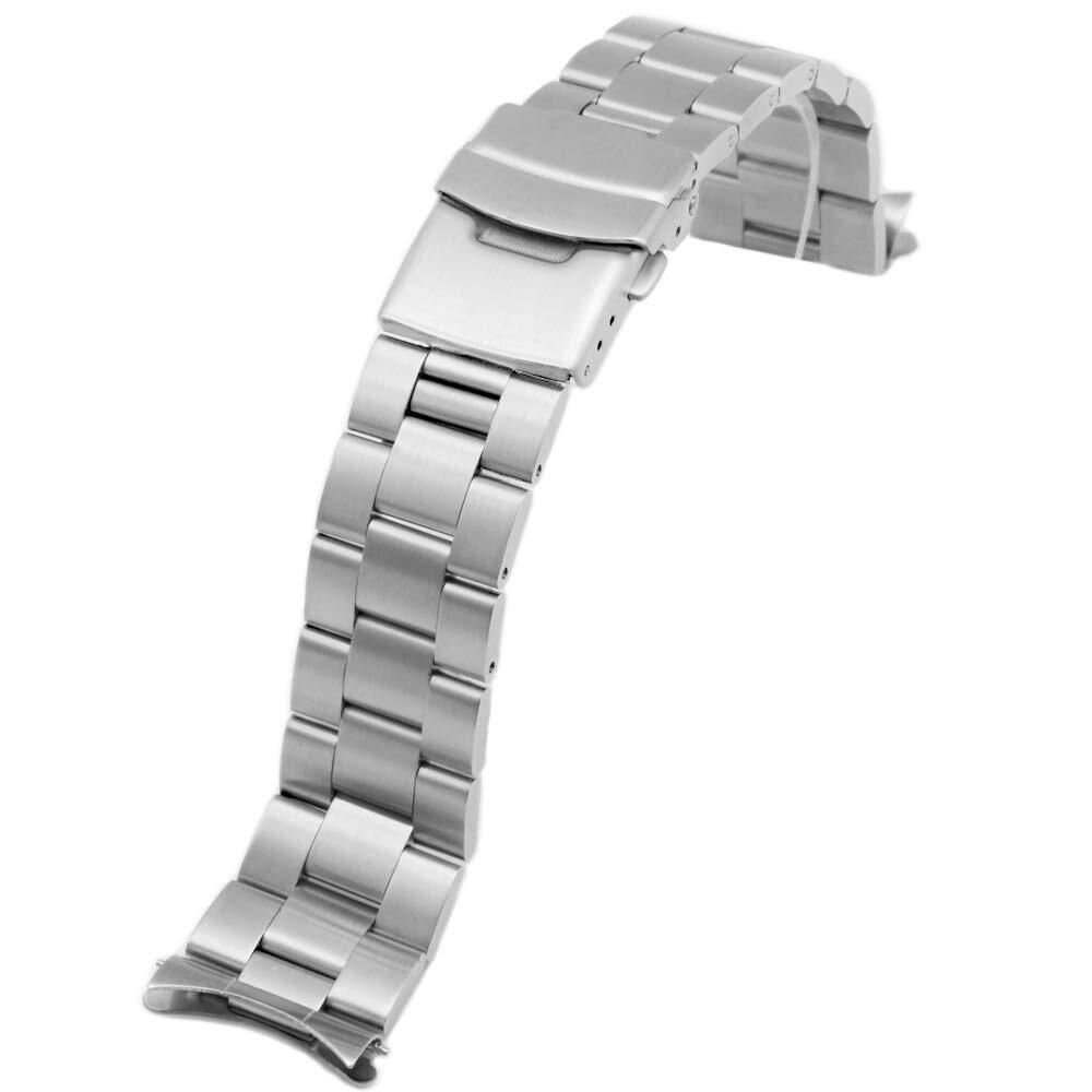 Watch Band For Citizen NY0086-16L NY0086-83L Curved Stainless Steel Oyster 20mm
