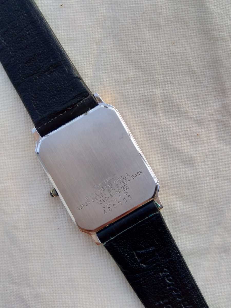 Seiko Dolce SEIKO DOLCE Watch Quartz Men’s Leather Belt Stainless Steel Case…