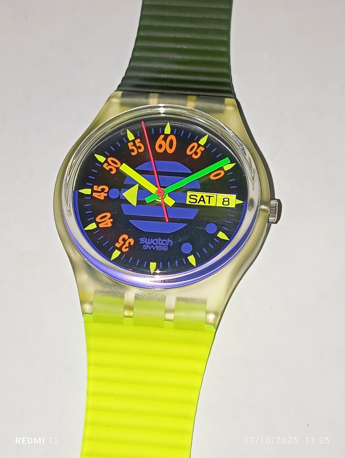 1992 SWATCH GENT HIGH PRESSURE GK701 NEW PERFECT WORKING VINTAGE