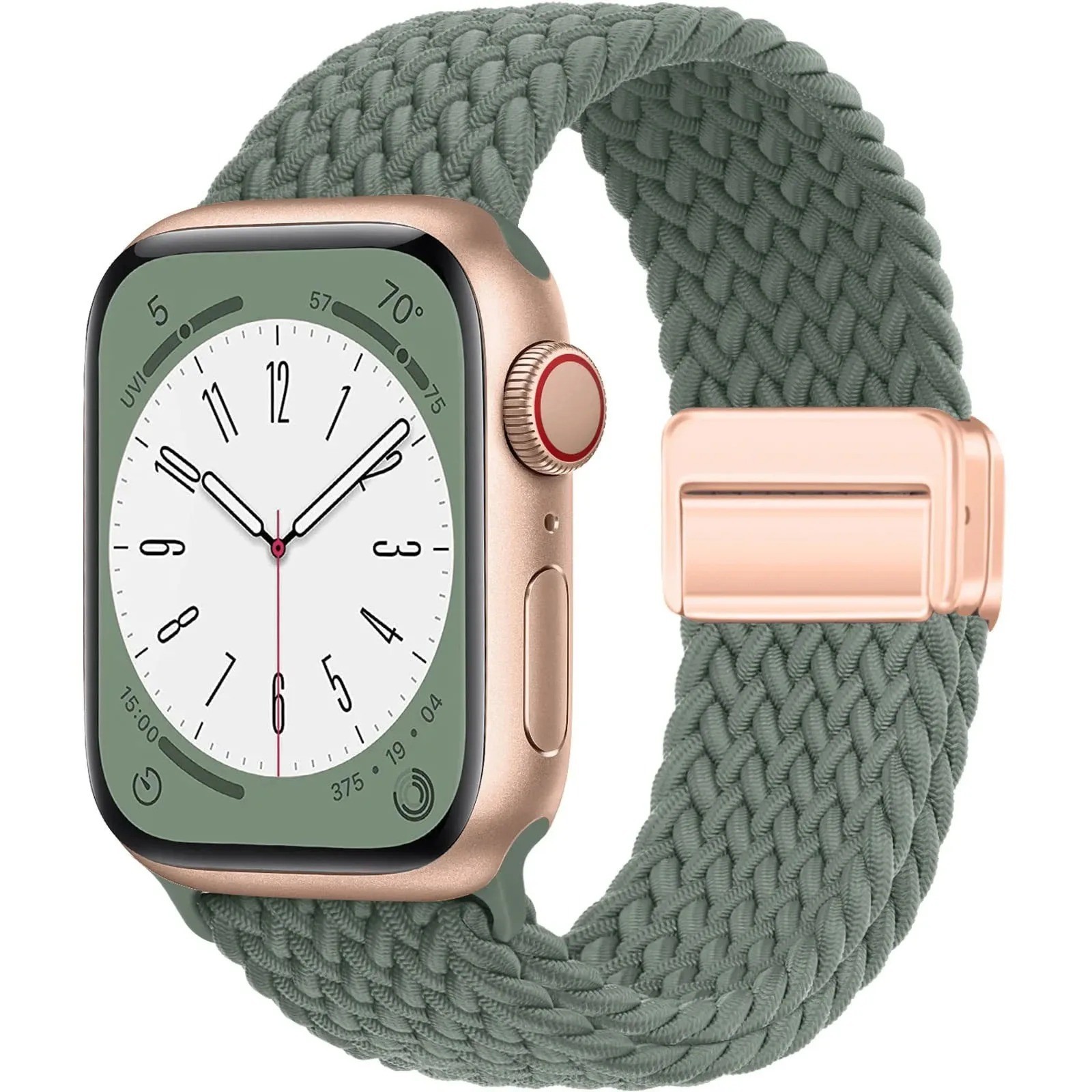 Braided Magnetic Watch Band Strap 38-49mm Bracelet Smartwatch Sport