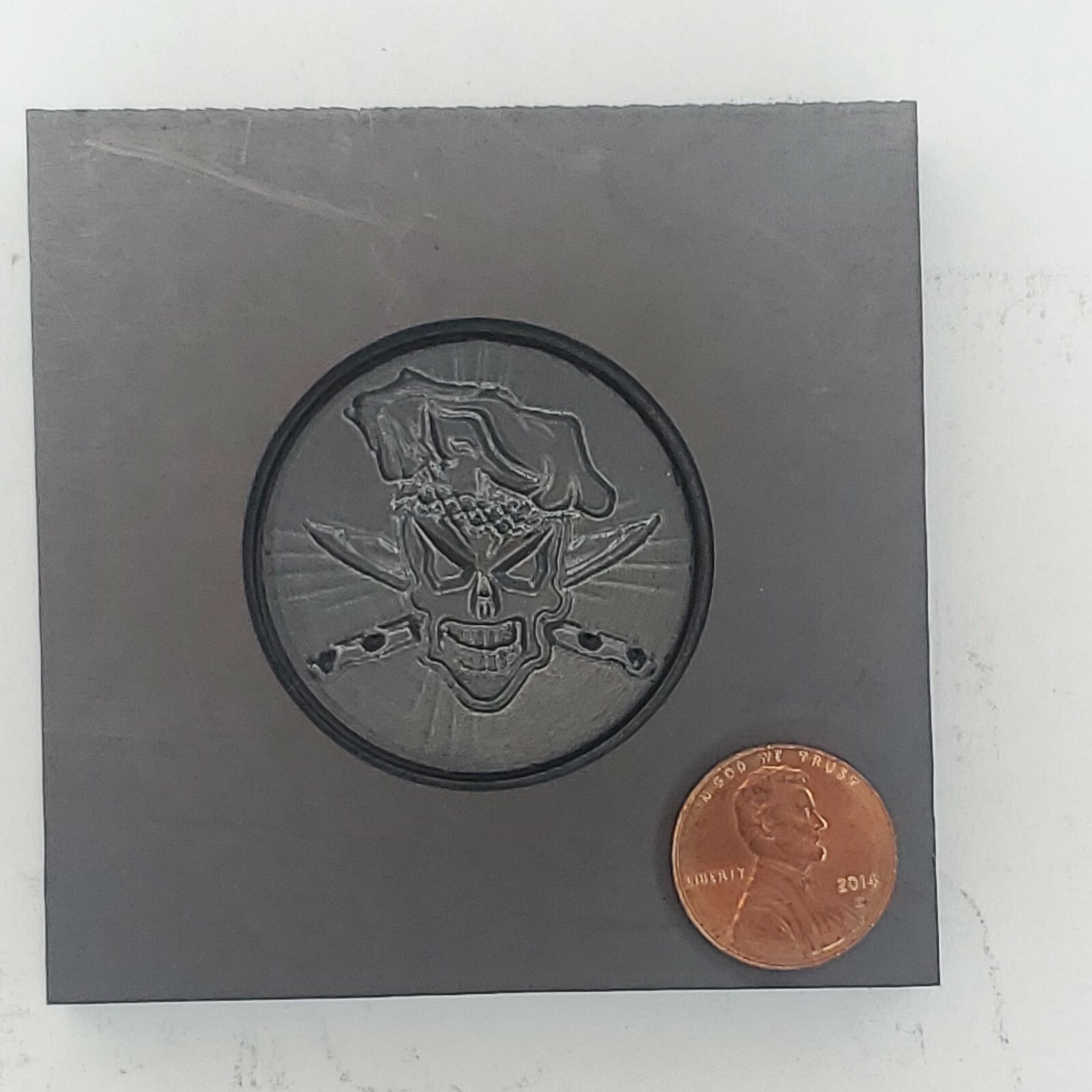 Killer skull 3d Graphite Ingot Mold Gold Silver Copper Tin Melting Casting