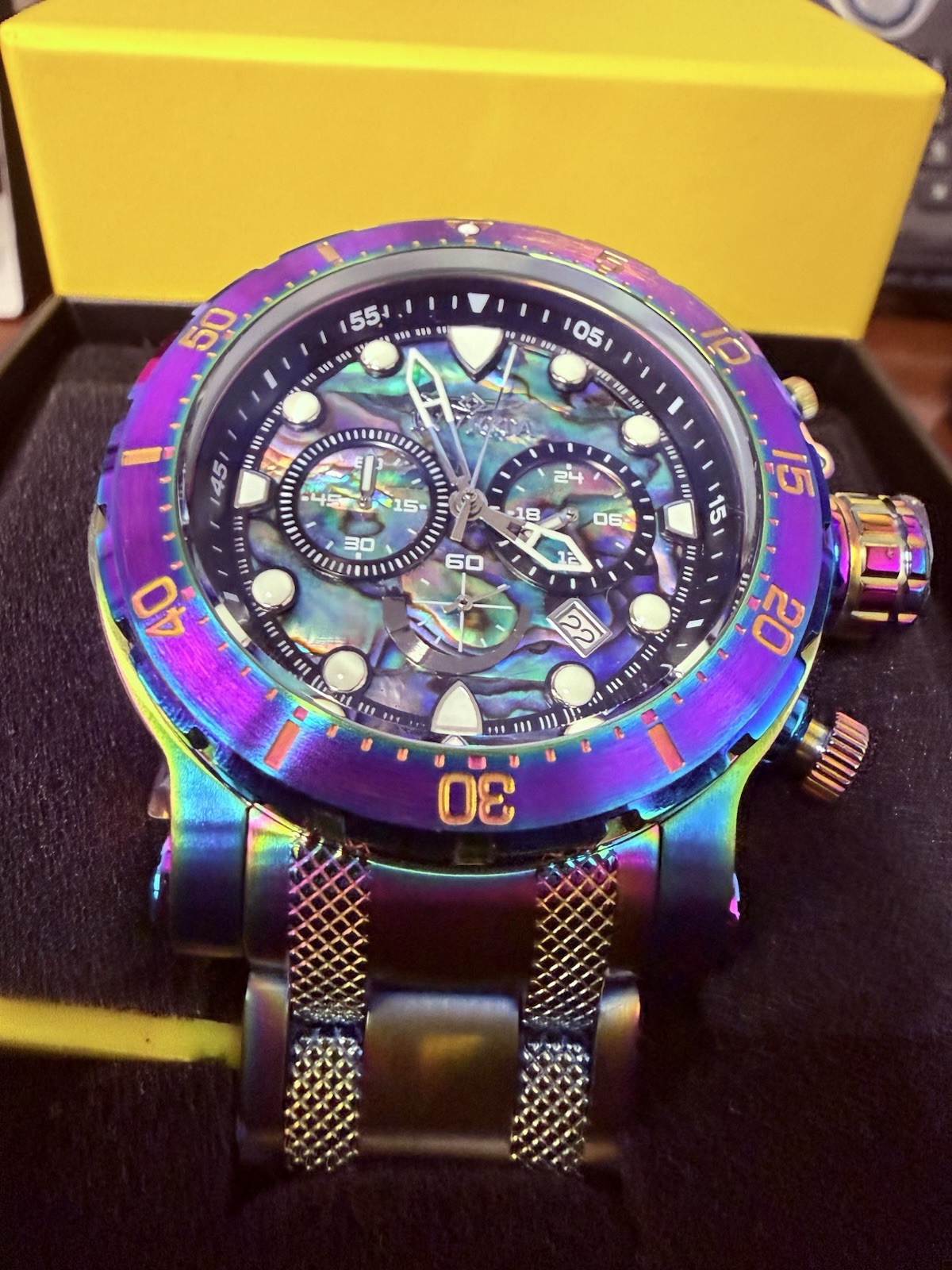 Invicta Coalition Forces Abalone Dial Iridescent Stainless Steel 52mm 26507