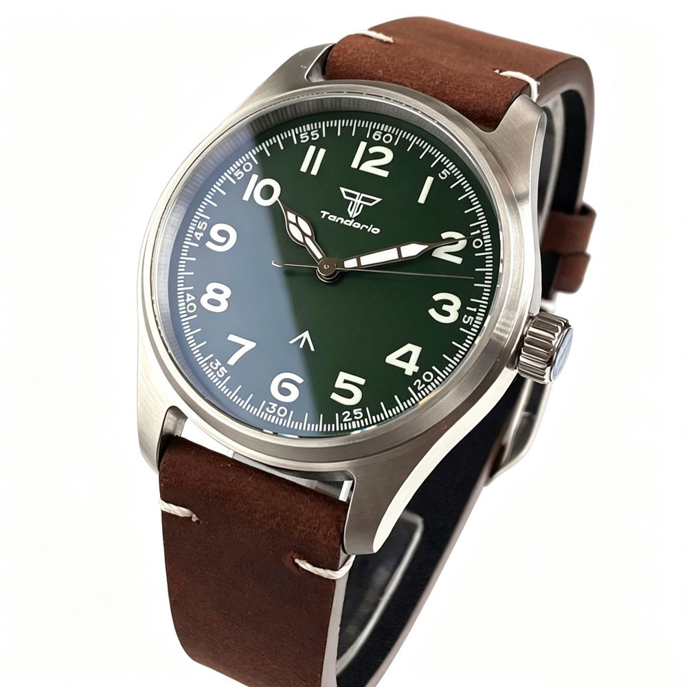 Tandorio 39mm Arabic Luminous 20ATM Sapphire Automatic Japan NH35A Men Watch