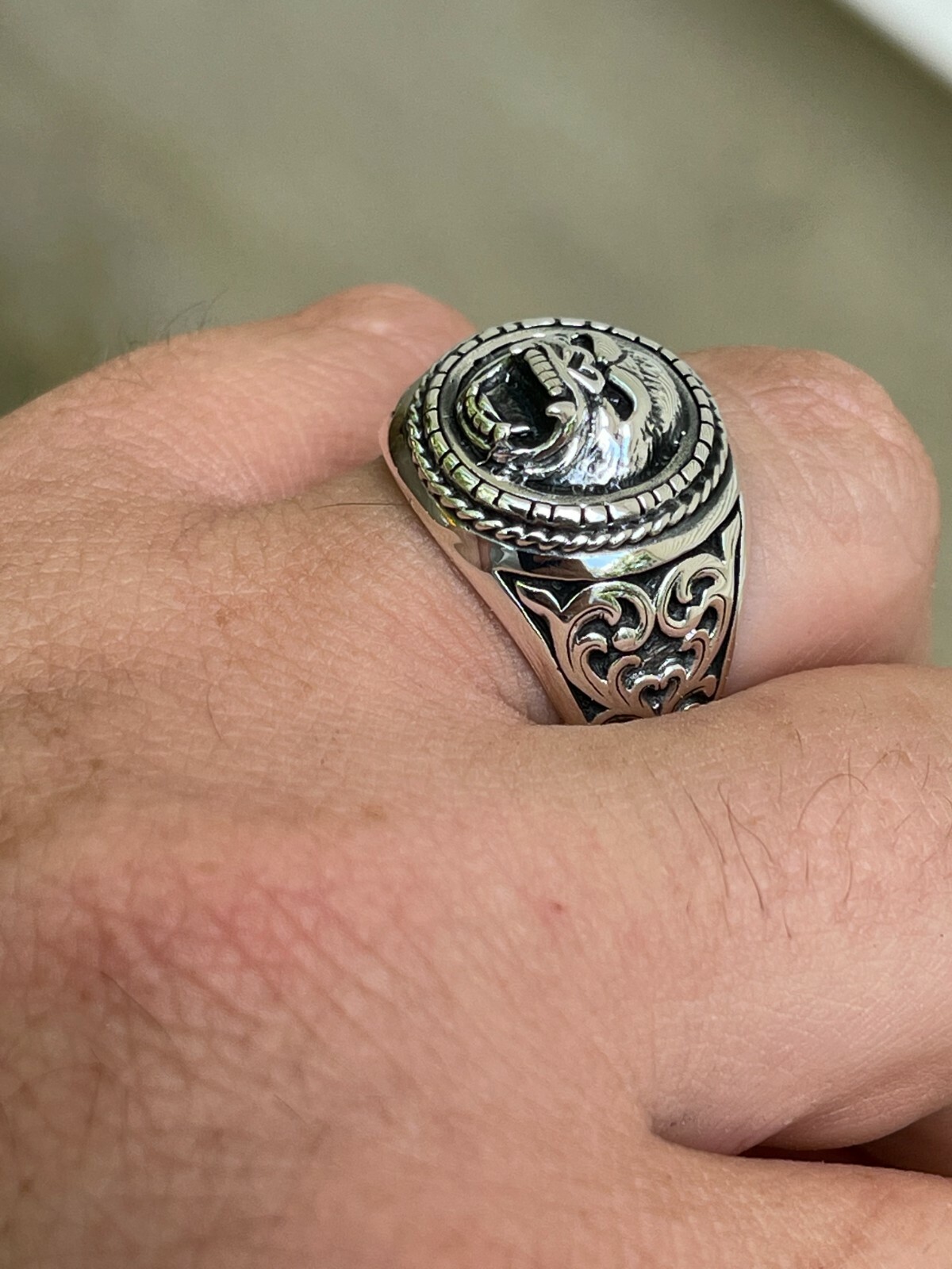 Real 925 Sterling Silver Mens Plain Gorilla Monkey Ape Ring Sz 7 8 9 10 11 12 13