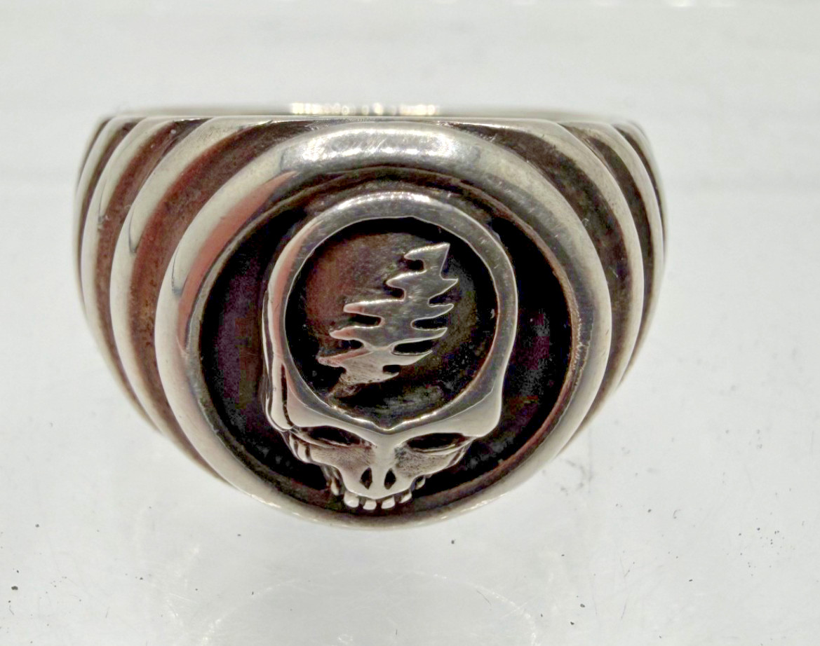 Vintage Grateful Dead Ring 925 Sterling Silver Appox Size 7 3/4 Peter Stone PSCL