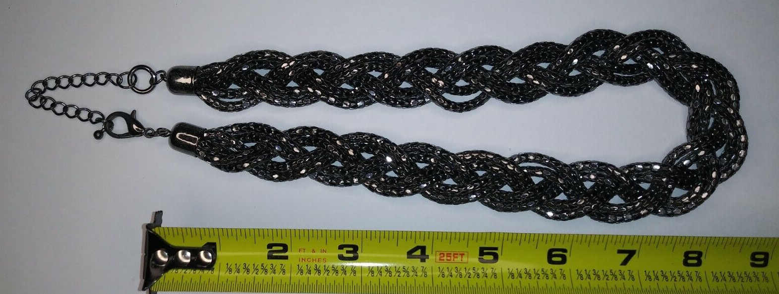 Braided Rope Design Chain Necklace Fashion Costume Jewelry