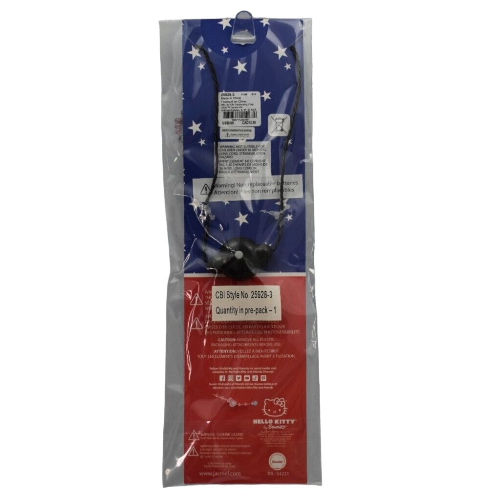 Hello Kitty Light-Up Necklace With Patriotic Design By Claires Red White Blue