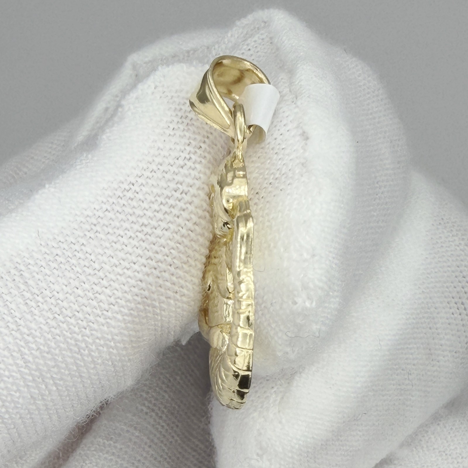 10k Yellow Gold Women Sea Mermaid Charm Pendant Ocean Beach Nautical Jewelry