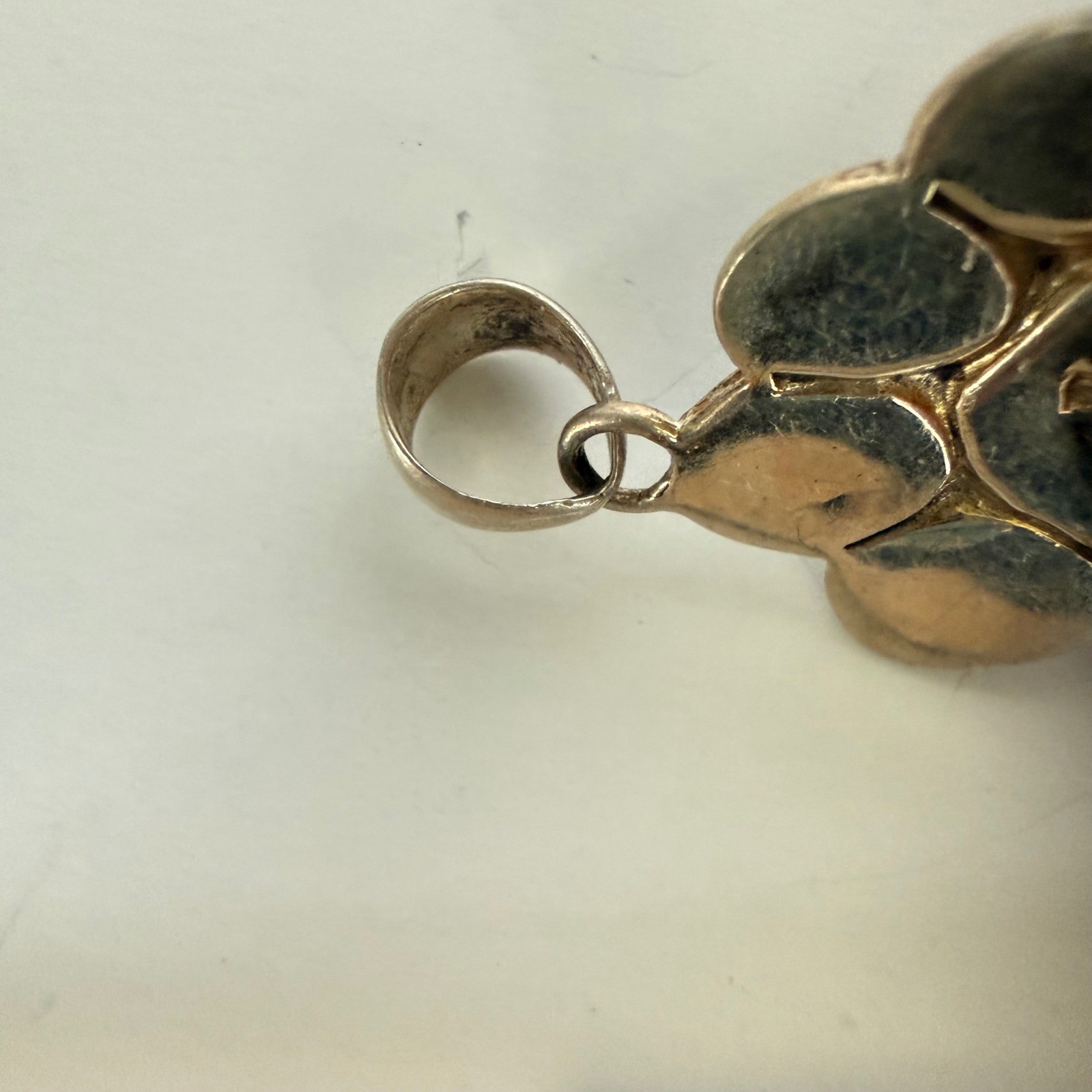 Sterling Silver 925 Abalone Shell Paw Print Pendant Philippines Animal Jewelry