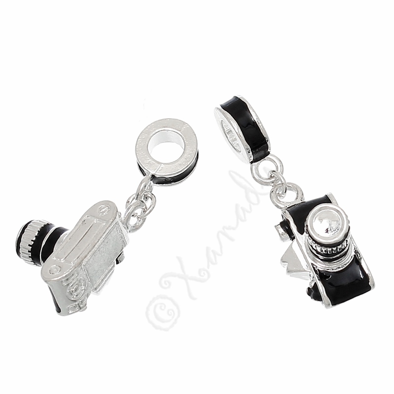 Photography Camera Large Hole Charm For Euorpean Charm Bracelets