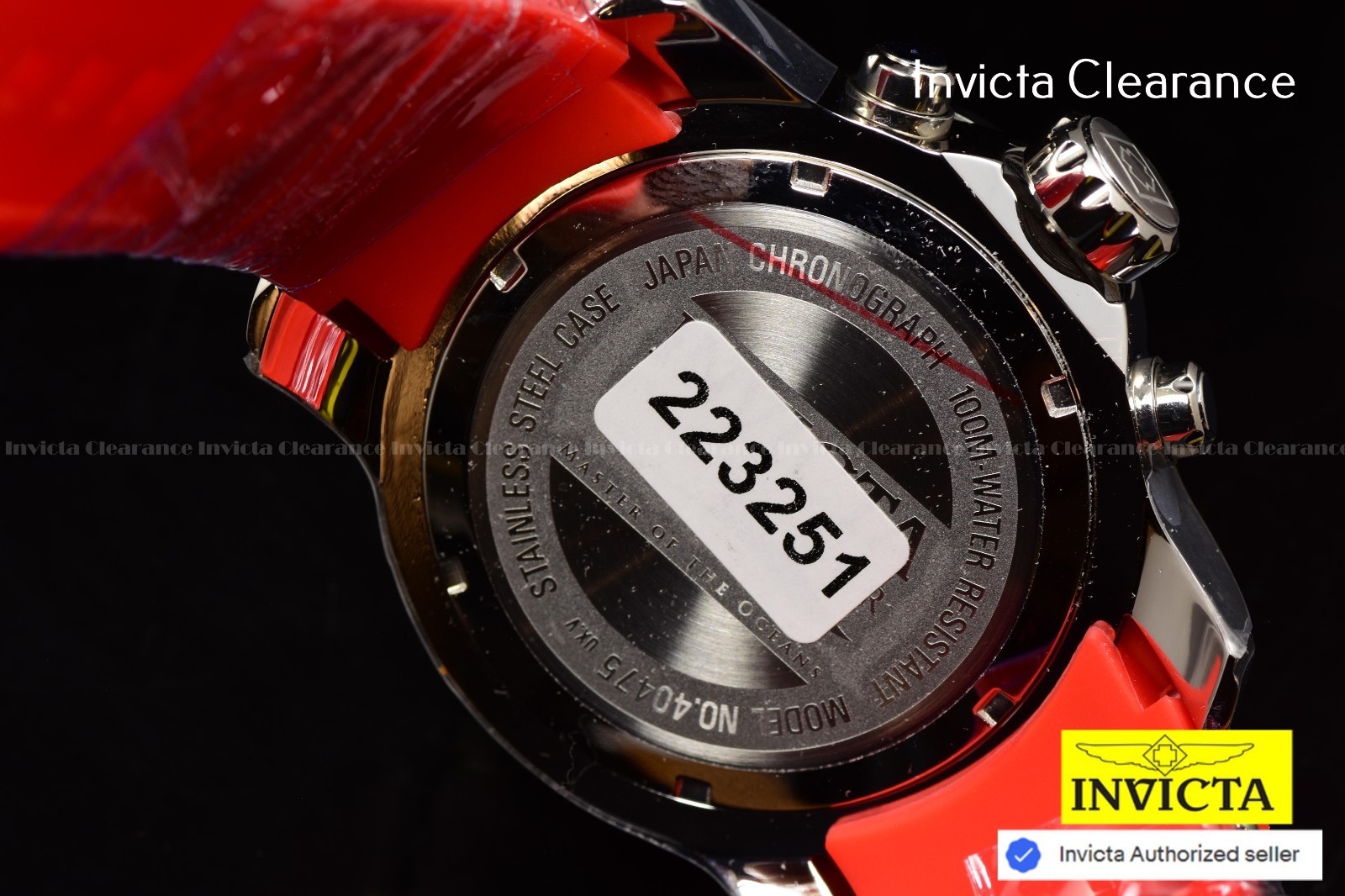 Invicta Women’s Pro Diver MOP Iridescent Stainless Steel Chronograph 40mm Watch