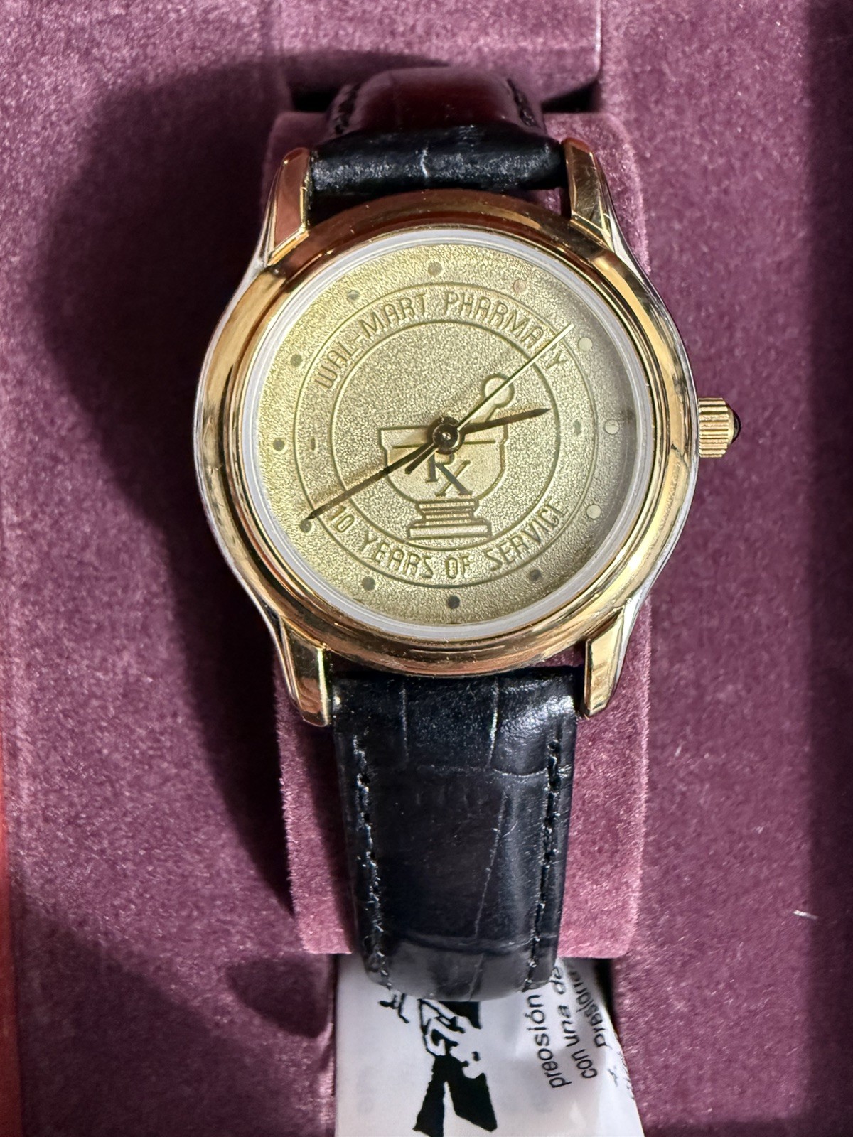Berger & Co. Walmart Pharmacy 10 Years of Service Watch w/ Presentation Box