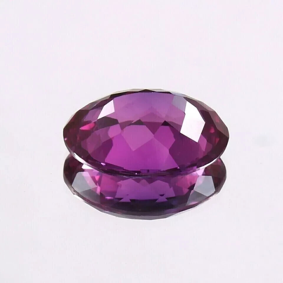 Natural Purple Sapphire Oval Shape 7.65 Ct Certified Loose Gemstone With Gift