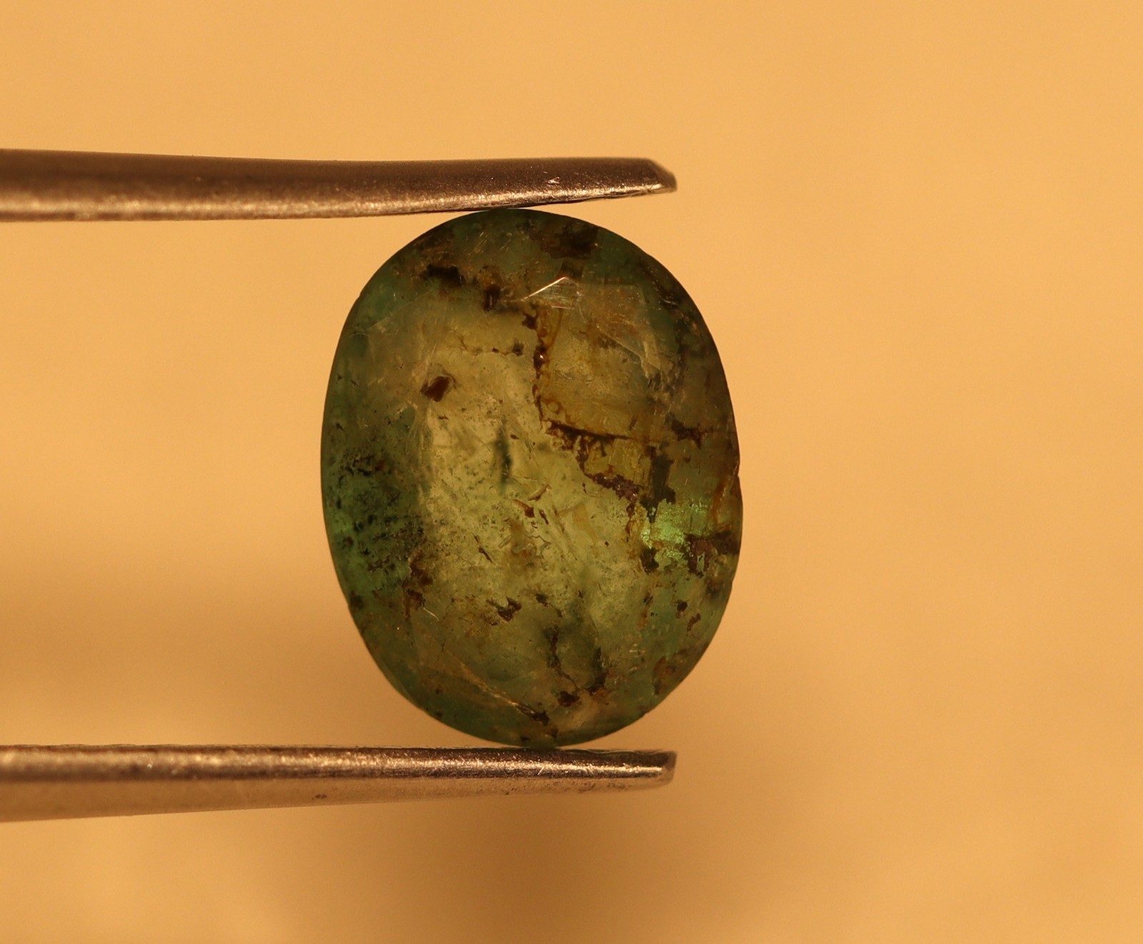 1.60 Ct Natural Green Emerald Untreated Oval Cut 9×7 mm Brazil Loose Gemstone