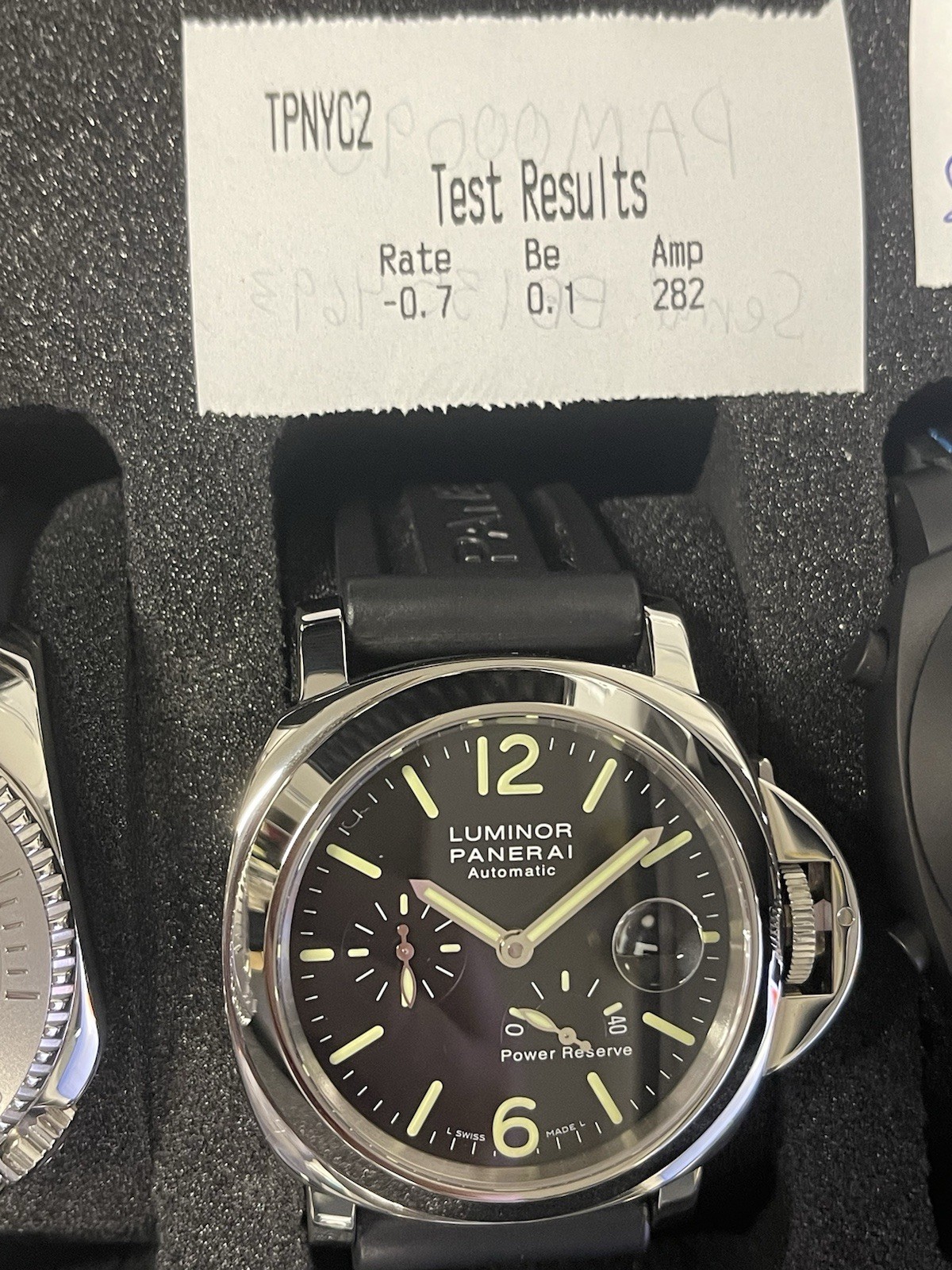 Panerai Luminor Men’s Black Watch with Rubber Strap – PAM00090