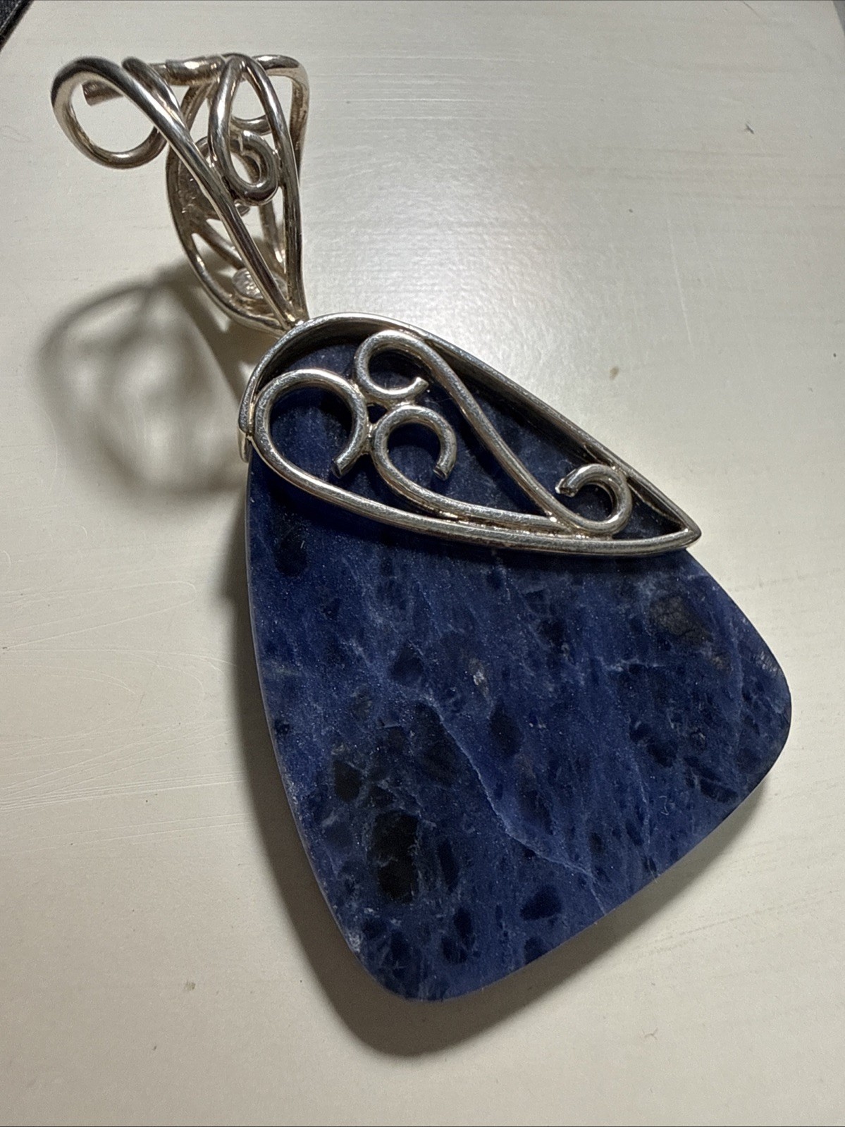 Jay King DTR Mine Finds Sodalite Pendant 925 Sterling Rich Royal Blue READ
