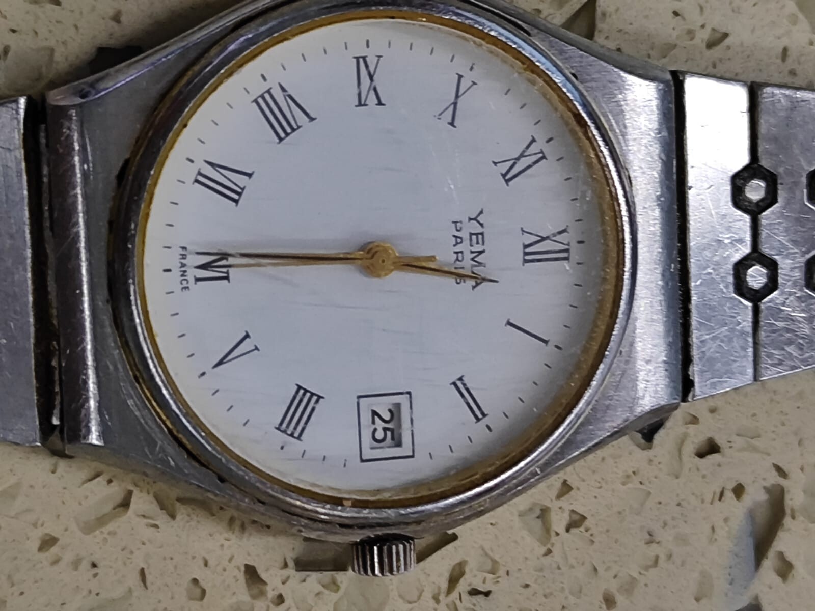 Vintage Yema Paris V7 1V99 Working Used 34mm