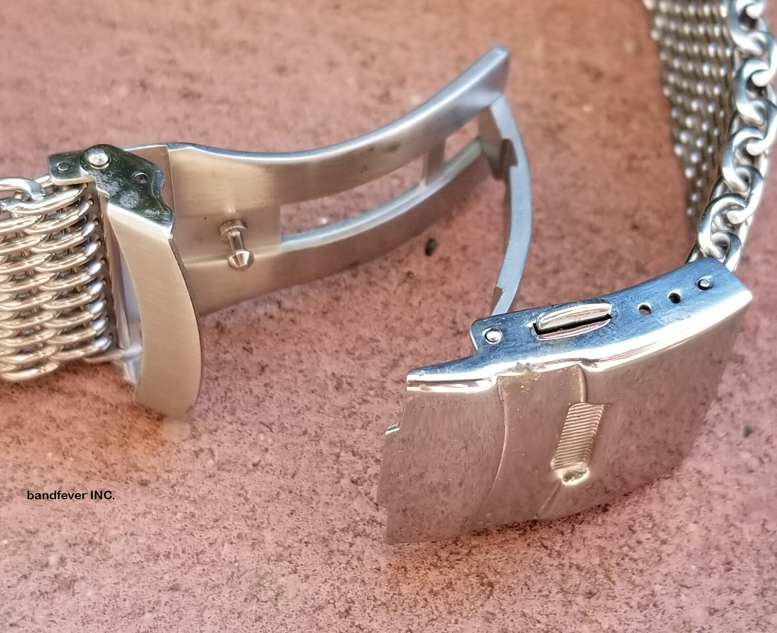 CLEARANCE 22mm ALL Brushed Shark Stainless Steel Mesh Watch Band W/ Solid Buckle