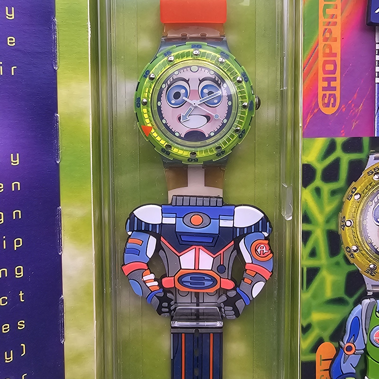 Swatch Strepp Space Guy Watch In Box See Details