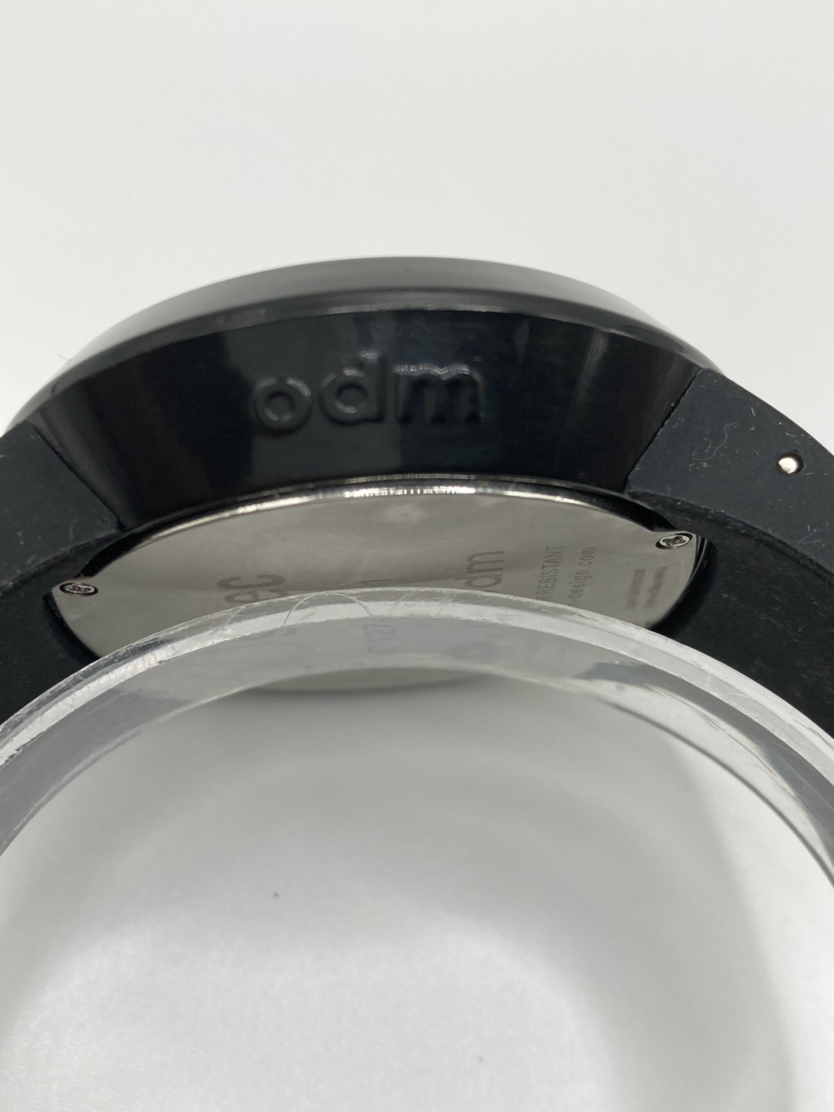 ODM Design 60 Second Men’s Black Date Dial Silicone Watch New Batt