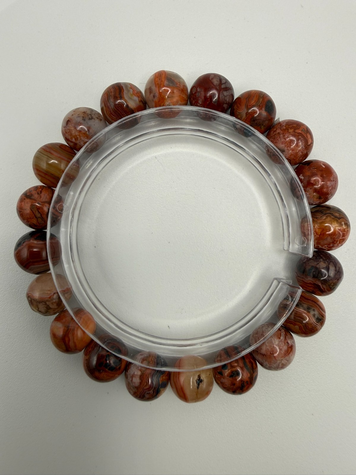 Natural Mexico Fire Agate – 10mm – A12-1767/A12-1768