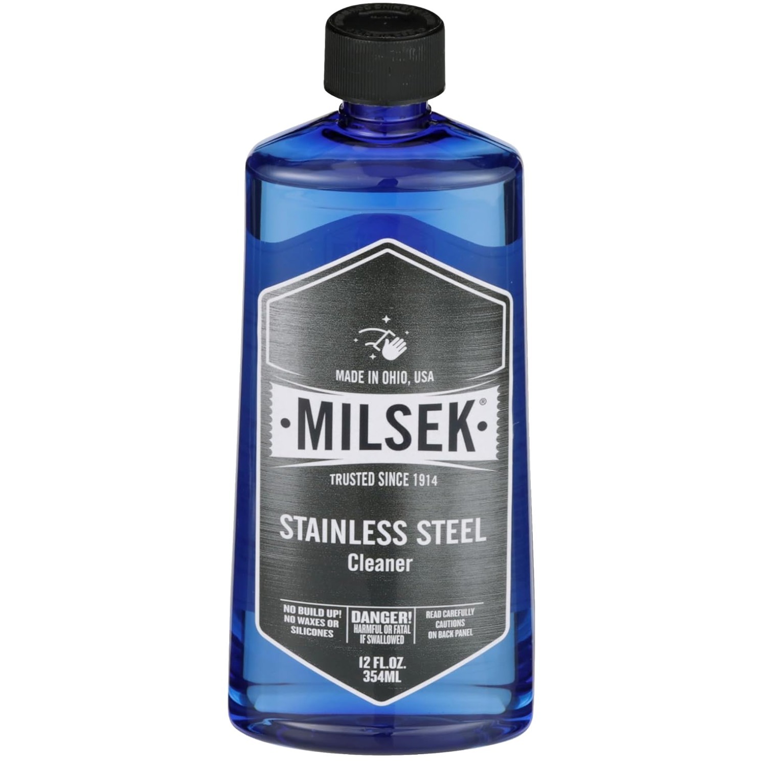 Stainless Steel Cleaner & Polish – 12 Fl Oz Bottles, 12 Pack